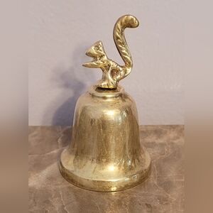 VINTAGE English BRASS Squirrel Bell